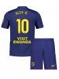 Billige Atletico Madrid Alex Baena #10 Bortedraktsett Barn 2025-26 Kortermet (+ Korte bukser)